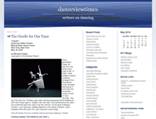 Tablet Screenshot of danceviewtimes.com